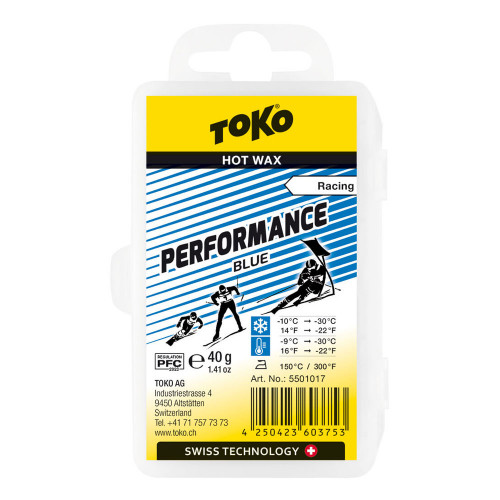 Toko Performance Racing Wax 40g FLUOR - blue