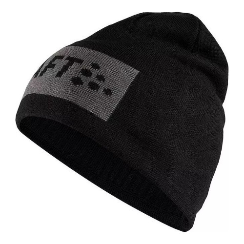 Craft Core Suare Logo Knit Hat - black