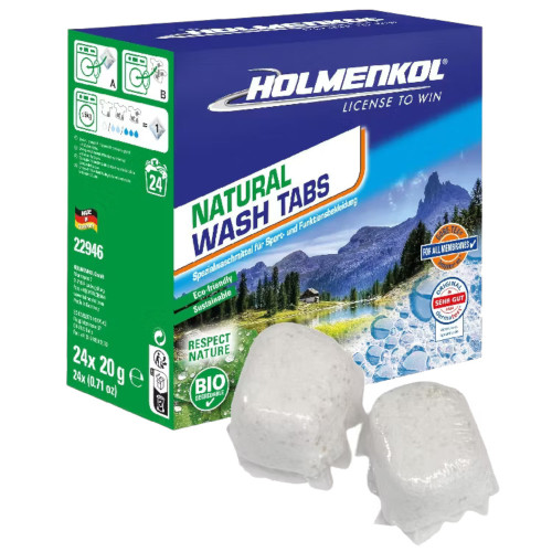 Holmenkol Natural Wash Tabs 24x20g