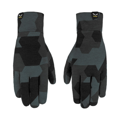 Salewa Cristallo Liner Gloves - black out camou