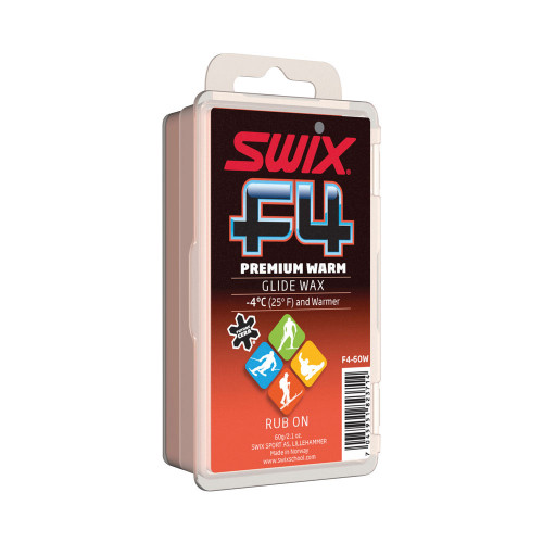 Swix F4 Glidewax Warm 60 g w/cork
