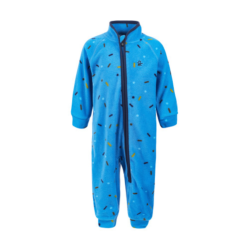 Color Kids Baby Fleece Suit AOP - blue