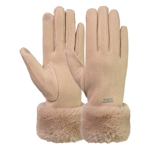 Reusch Faux Fur Cuff Gloves Women