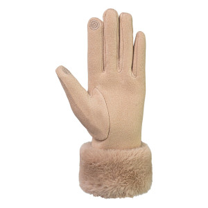 Reusch Faux Fur Cuff Gloves Women